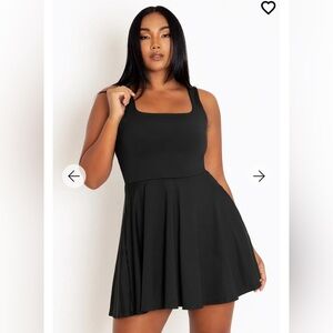 NWT BLACKMILK MATTE BLACK TANK MINI SKATER DRESS